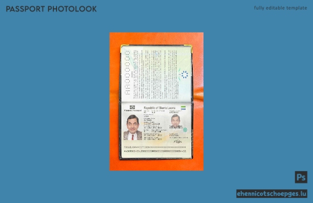 Beispielansicht eines Passfotos für Sierra Leone